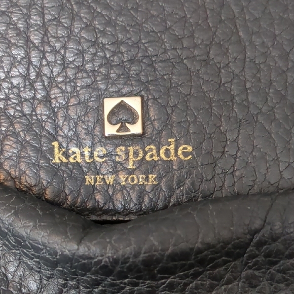 Kate Spade Black Leather Pebbled Satchel - Picture 2 of 14